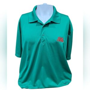 Ale-8-One Green Polo Shirt 2XL Sport-Tek Dri-Fit Performance Embroidered Logo‎